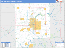 Flint Metro Area Wall Map