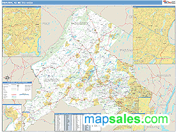 Newark Metro Area Wall Map