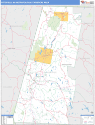 Pittsfield Metro Area Wall Map