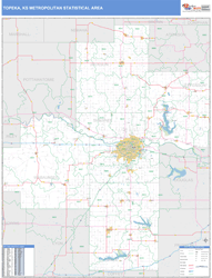 Topeka Metro Area Wall Map