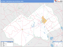 Victoria Metro Area Wall Map