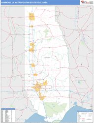 Hammond Metro Area Wall Map