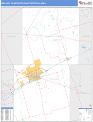 Midland Metro Area Wall Map