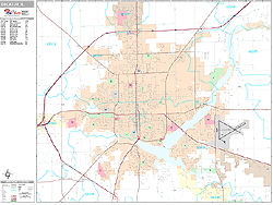 Decatur Wall Map