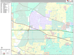 Hoffman Estates Wall Map