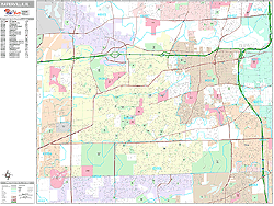 Naperville Wall Map