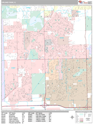 Orland Park Wall Map