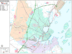 Portland Wall Map