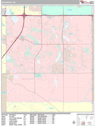 Woodbury Wall Map