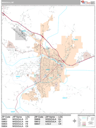 Missoula Wall Map