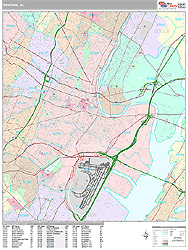 Newark Wall Map