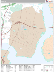 Perth Amboy Wall Map