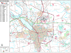 Syracuse Wall Map