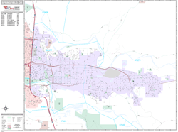 Springfield Wall Map