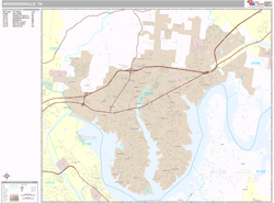 Hendersonville Wall Map