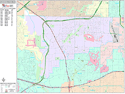 Carrollton Wall Map