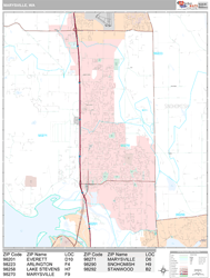 Marysville Wall Map