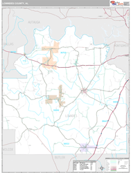 Lowndes County, AL Wall Map