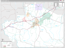 Macon County, AL Wall Map