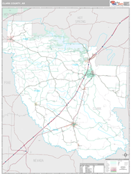 Clark County, AR Wall Map