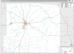 Drew County, AR Wall Map