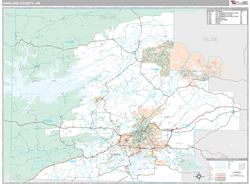 Garland County, AR Wall Map