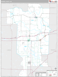 Prairie County, AR Wall Map