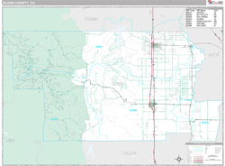 Glenn County, CA Wall Map