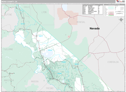 Mono County, CA Wall Map