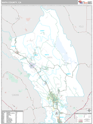 Napa County, CA Wall Map