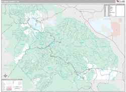 Plumas County, CA Wall Map