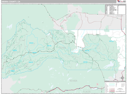 Sierra County, CA Wall Map