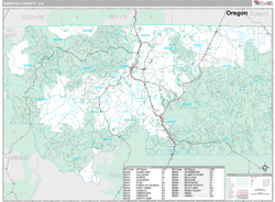 Siskiyou County, CA Wall Map