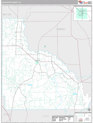 Lafayette County, FL Wall Map