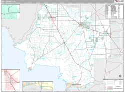 Levy County, FL Wall Map