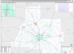 Coffee County, GA Wall Map