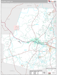 Paulding County, GA Wall Map