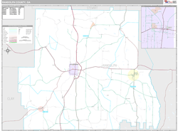 Randolph County, GA Wall Map