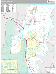 Whitfield County, GA Wall Map