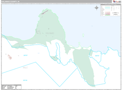 Kalawao County, HI Wall Map