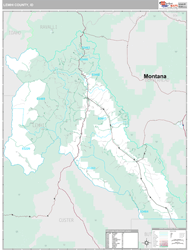 Lemhi County, ID Wall Map