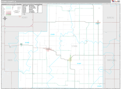 Stark County, IL Wall Map