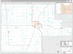 Fulton County, IN Wall Map