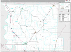 Harrison County, IA Wall Map