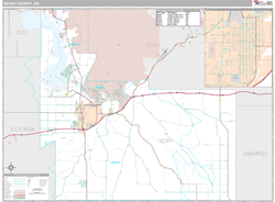 Geary County, KS Wall Map