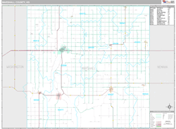 Marshall County, KS Wall Map