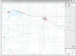 Mitchell County, KS Wall Map