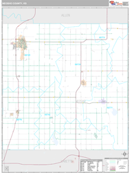 Neosho County, KS Wall Map