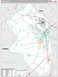 Boone County, KY Wall Map