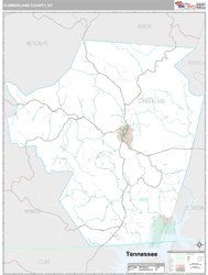 Cumberland County, KY Wall Map